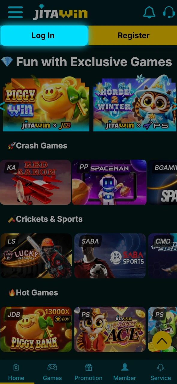 Discover how to access your JitaWin profile before funding your wallet.