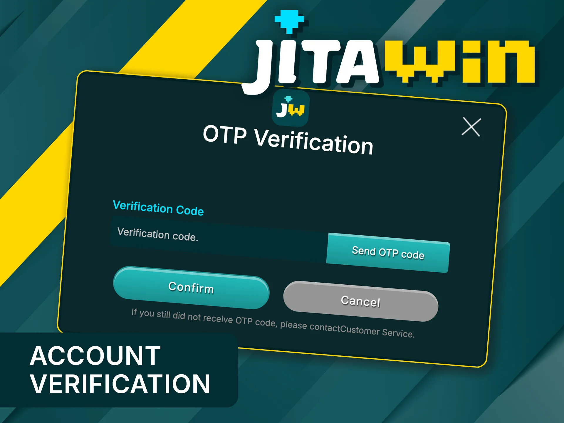 Verify your JitaWin account to secure your profile.