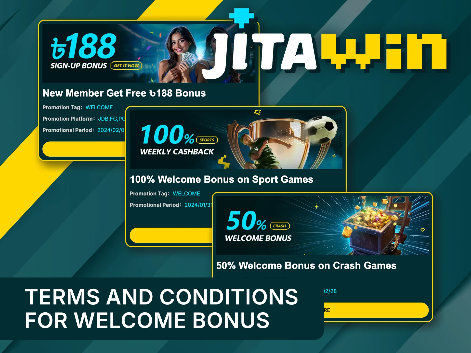 Understand the rules for claiming JitaWin bonuses.